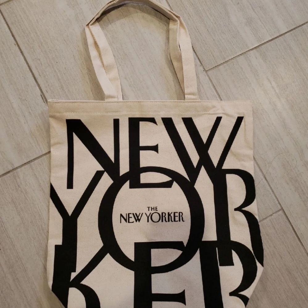 New Yorker canvas tote bag